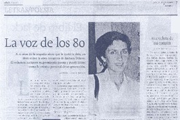La voz de los 80  [artículo]Andrés Gómez Bravo.