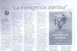 "La inteligencia asertiva"  [artículo]Javiera de la Plaza.