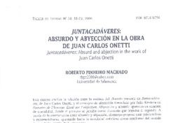 Juntacadáveres: absurdo y abyección en la obra de Juan Carlos Onetti  [artículo]Roberto Pinheiro Machado.