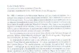 Cervantes en las letras argentinas  [artículo] Eduardo Gallardo Godoy.