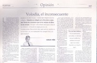 Volodia, el inconsecuente  [artículo] Carlos Peña.