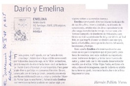 Darío y Emelina  [artículo] Hernán Poblete Varas.