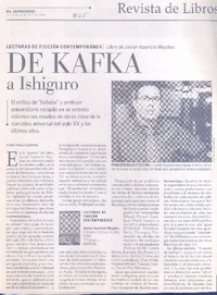 De Kafka a Ishiguro  [artículo] Pedro Pablo Guerrero.