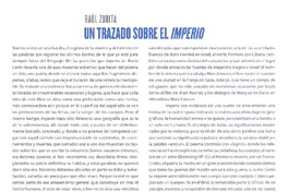 Un trazado sobre el Imperio  [artículo] Raúl Zurita.