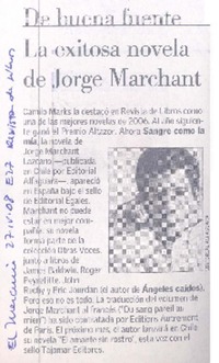 La Exitosa novela de Jorge Marchant  [artículo].