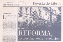 Reforma, revolución, contrarrevolución  [artículo] Joaquín Fermandois.