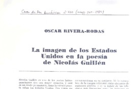 La imagen de los Estados Unidos en la poesía de Nicolás Guillén  [artículo] Oscar Rivera-Rodas.