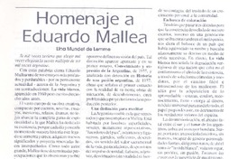Homenaje a Eduardo Mallea  [artículo] Lina Mundet de Lemme.