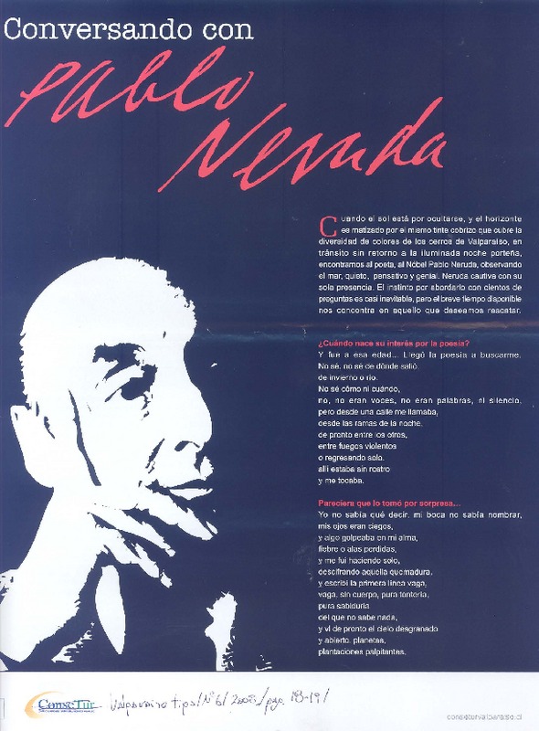 Conversando con Pablo Neruda (entrevista)  [artículo].