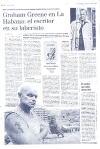 Graham Greene en la Habana: el escritor en su laberinto  [artículo]Cristóbal Peña