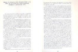 Mirar en México: una introducción a la obra de Octavio Paz como escritor, teórico y crítico de arte  [artículo] Raúl Chavarri.