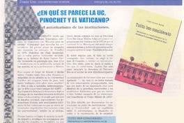¿En que se parece la UC, Pinochet y El Vaticano?  [artículo].