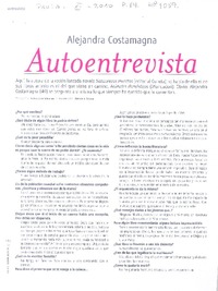 Autoentrevista (entrevista)  [artículo] Sebastián Utreras.