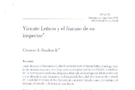 Vicente Leñero y el fracaso de su inspector  [artículo] Clemens A. Franken K.