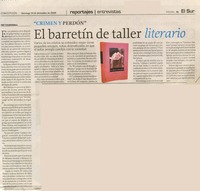 El barretín de taller literario  [artículo] Tito Matamala.