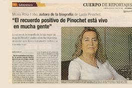 "El recuerdo positivo de Pinochet está vivo en mucha gente" [entrevista]  [artículo] Mario Rodríguez.