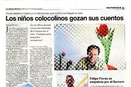 Los niños colocolinos gozan sus cuentos  [artículo] Alfredo Martínez.