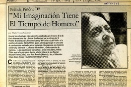 "Mi imaginación tiene el tiempo de Homero" (entrevista)  [artículo] María Teresa Cárdenas.
