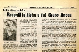 Pedro Olmos en Talca, recordó la historia del Grupo Ancoa  [artículo].