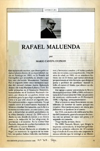 Rafael Maluenda  [artículo] Mario Cánepa Guzmán.
