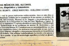Problemas médicos del alcohol  [artículo].