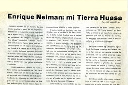 Enrique Neiman, Mi tierra huasa  [artículo] José Arraño.