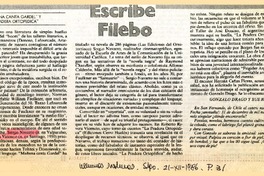 Escribe Filebo  [artículo] Filebo.