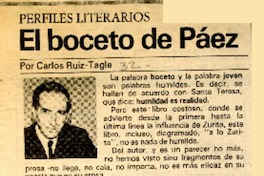 El boceto de Páez  [artículo] Carlos Ruiz-Tagle.