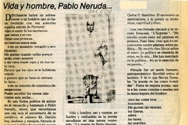 Vida y hombre, Pablo Neruda --  [artículo] S.