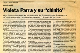 Violeta Parra y su "chinito"  [artículo] Ana María Foxley.