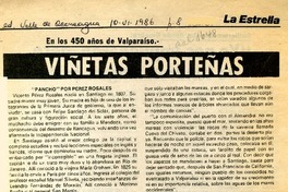 "Pancho" por Pérez Rosales  [artículo].