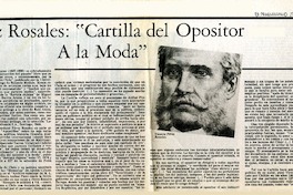 Pérez Rosales, "Cartilla del opositor a la moda"  [artículo] Manuel Salvat Monguillot.