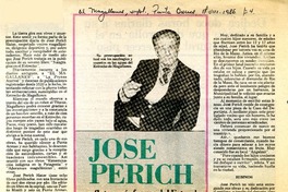 José Perich reflota a náufragos del Estrecho  [artículo] Inés Llambías W.