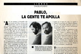 Pablo, la gente te apolla  [artículo] Graciela Romero.