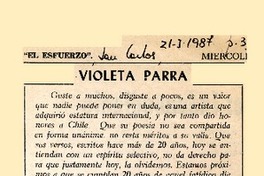 Violeta Parra  [artículo].