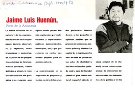 Jaime Luis Huenún, poeta de la Araucanía.  [artículo]