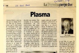 Plasma  [artículo] Tito Castillo.