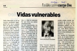 Vidas vulnerables  [artículo] Tito Castillo.