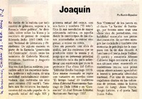Joaquín  [artículo] por Ramón Riquelme.