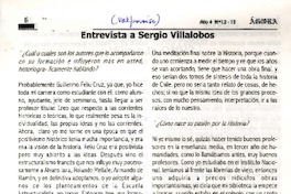 Entrevista a Sergio Villalobos  [artículo] José Luis Guajardo V.