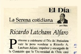 Ricardo Latcham Alfaro  [artículo]