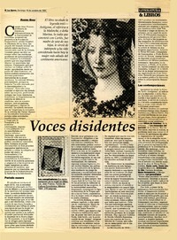 Voces disidentes  [artículo]Ramiro Rivas.