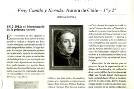 Fray Camilo y Neruda  [artículo] Hernán Loyola.