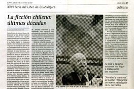 La ficción chilena: últimas décadas  [artículo]J. Ernesto Ayala-Dip
