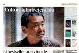 El bestseller que vino de Japón: lanzan la novela más exitosa de Murakami  [artículo] Roberto Careaga C.