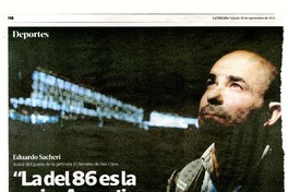 "La del 86 es la mejor Argentina que he visto"  [artículo] Marcelo Simonetti
