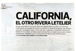 California, el otro Rivera Letelier  [artículo] Carla Mandiola