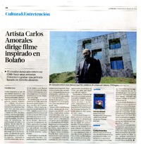 Artista Carlos Amorales dirige filme inspirado en Bolaño  [artículo] Carolina Lara
