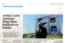 Artista Carlos Amorales dirige filme inspirado en Bolaño  [artículo] Carolina Lara