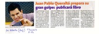 Juan Pablo Queraltó prepara su gran golpe: publicará libro.  [artículo]